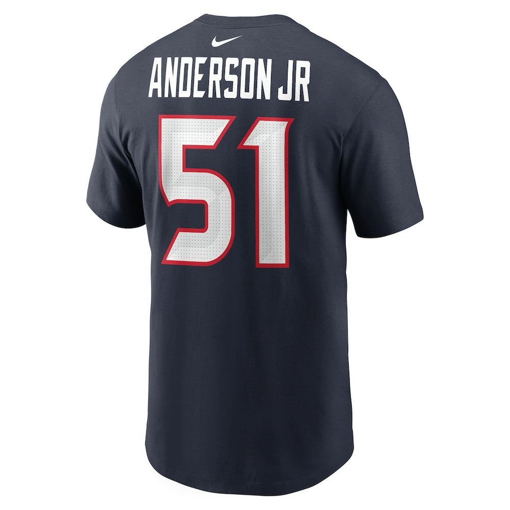 Will Anderson Jr. Houston Texans Player Name & Number T-Shirt Navy | Nike for Sale