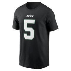 Garrett Wilson New York Jets Name & Number T-Shirt Black | Nike for Sale