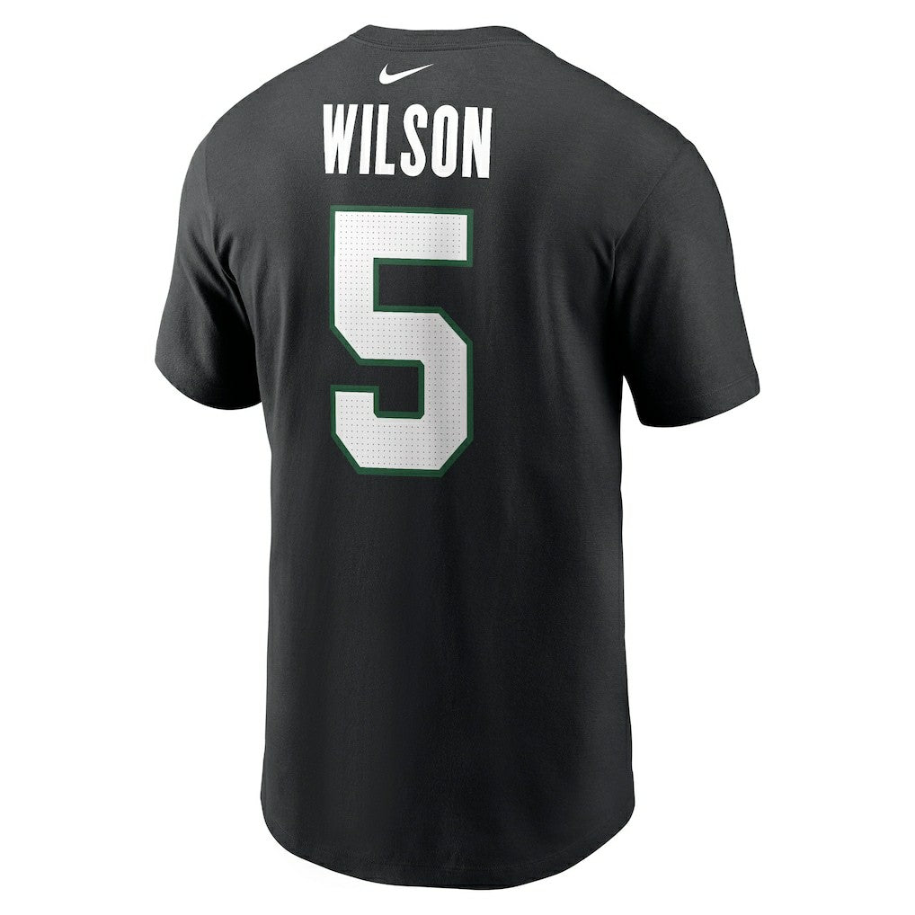Garrett Wilson New York Jets Name & Number T-Shirt Black | Nike for Sale