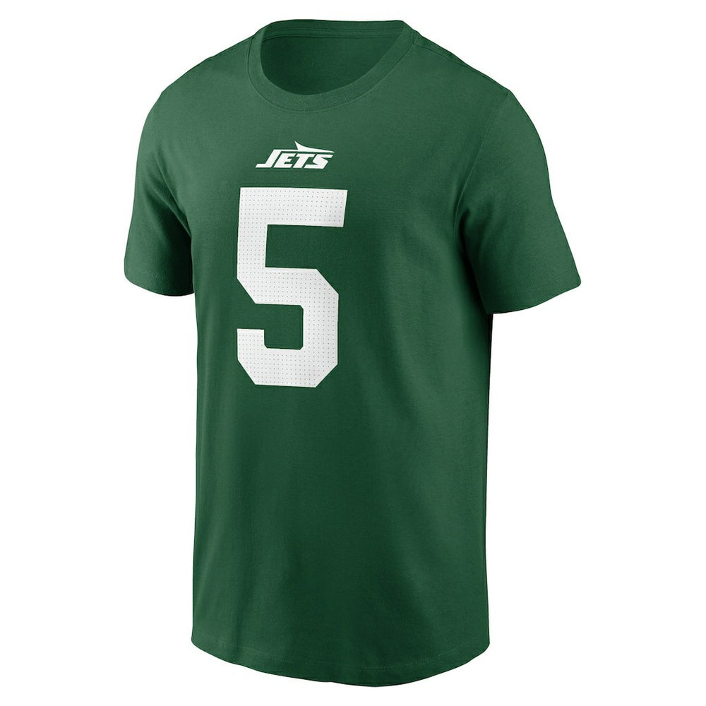 Garrett Wilson New York Jets Name & Number T-Shirt Green | Nike for Sale