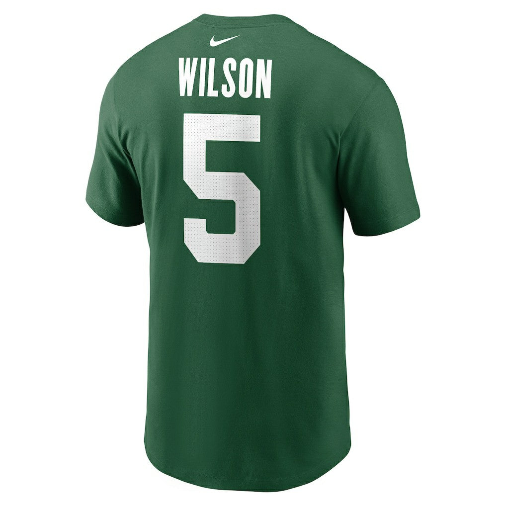 Garrett Wilson New York Jets Name & Number T-Shirt Green | Nike for Sale