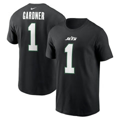Ahmad Sauce Gardner New York Jets Name & Number T-Shirt Black | Nike for Sale