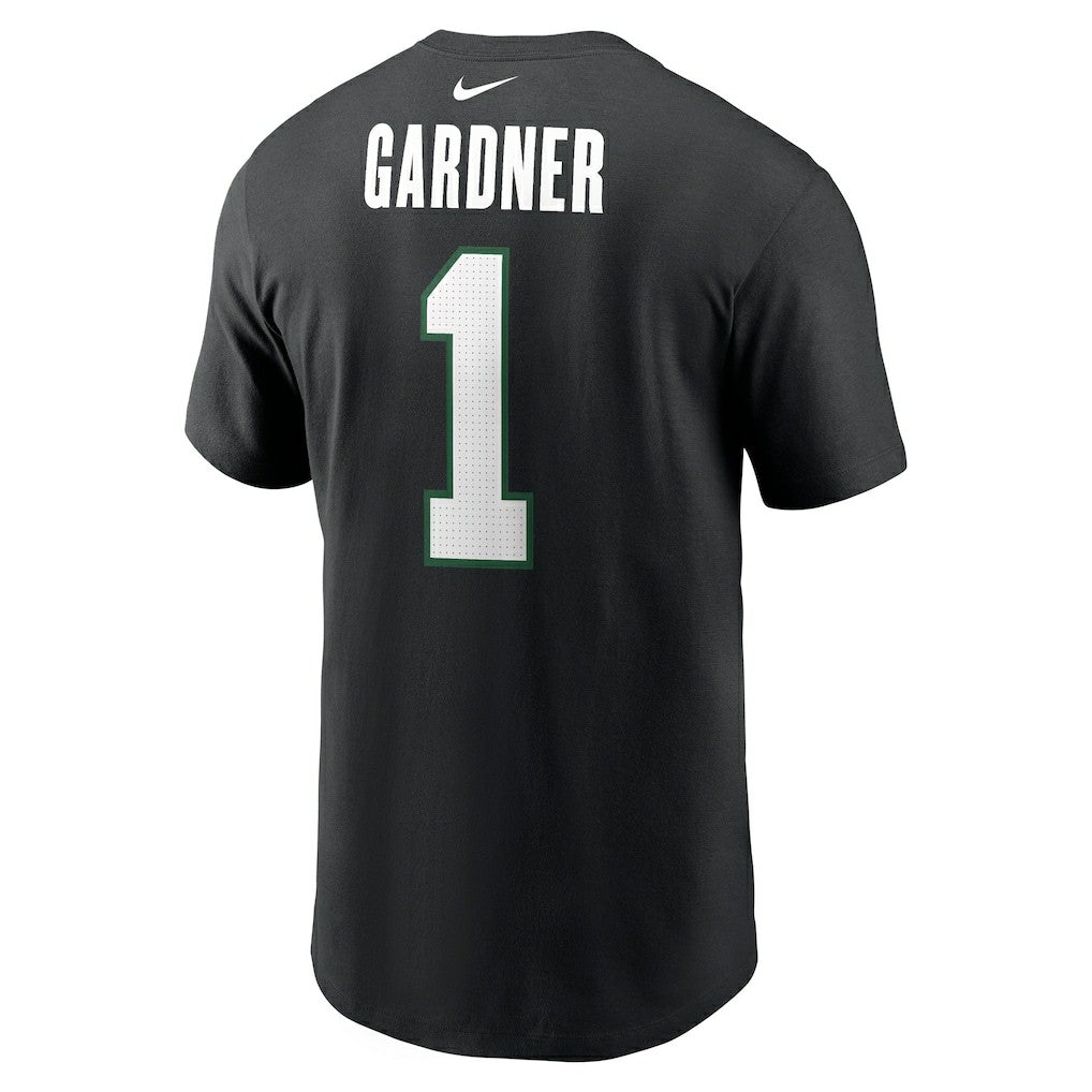 Ahmad Sauce Gardner New York Jets Name & Number T-Shirt Black | Nike for Sale