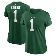 Sauce Gardner New York Jets Women's Player Name & Number T-Shirt Green | Nike for Sale