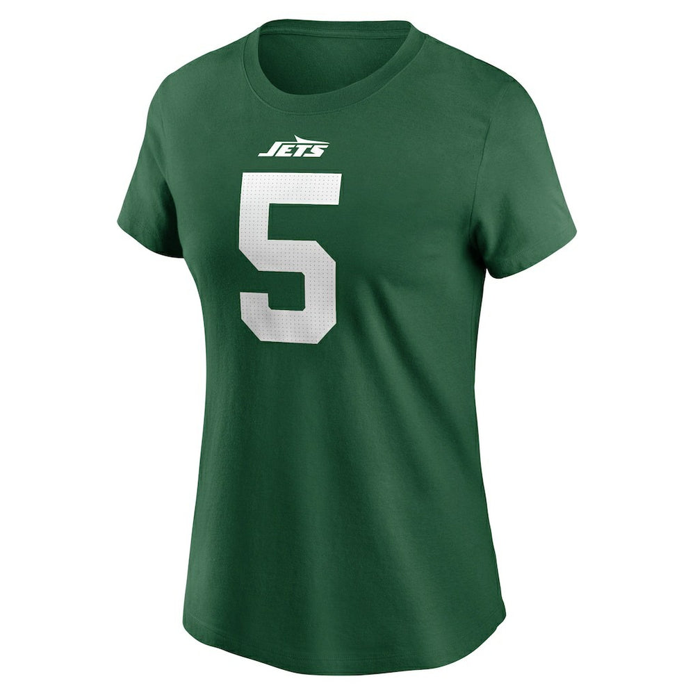 Garrett Wilson New York Jets Women's Player Name & Number T-Shirt Green | Nike for Sale