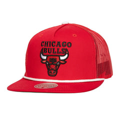 Chicago Bulls Roper Meshback Trucker Snapback Hat Red - NBA