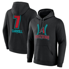Corbin Carroll Arizona Diamondbacks Name & Number Fastball Pullover Hoodie - MLB