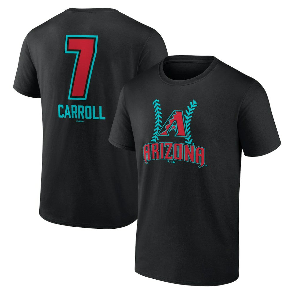Corbin Carroll Arizona Diamondbacks Name & Number Fastball T-Shirt - MLB