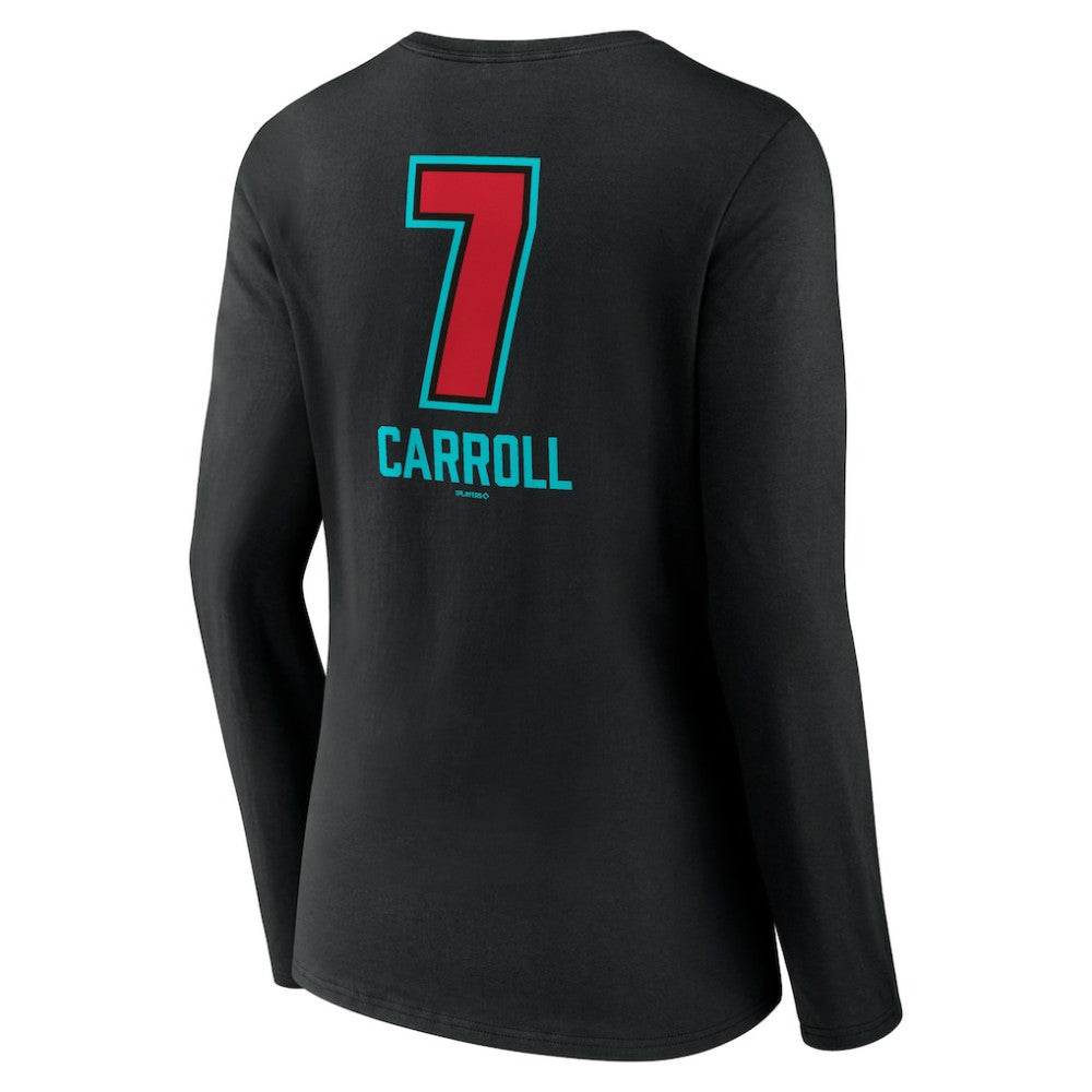 Corbin Carroll Arizona Diamondbacks Women's Name & Number Fastball V-Neck Long Sleeve T-Shirt - MLB