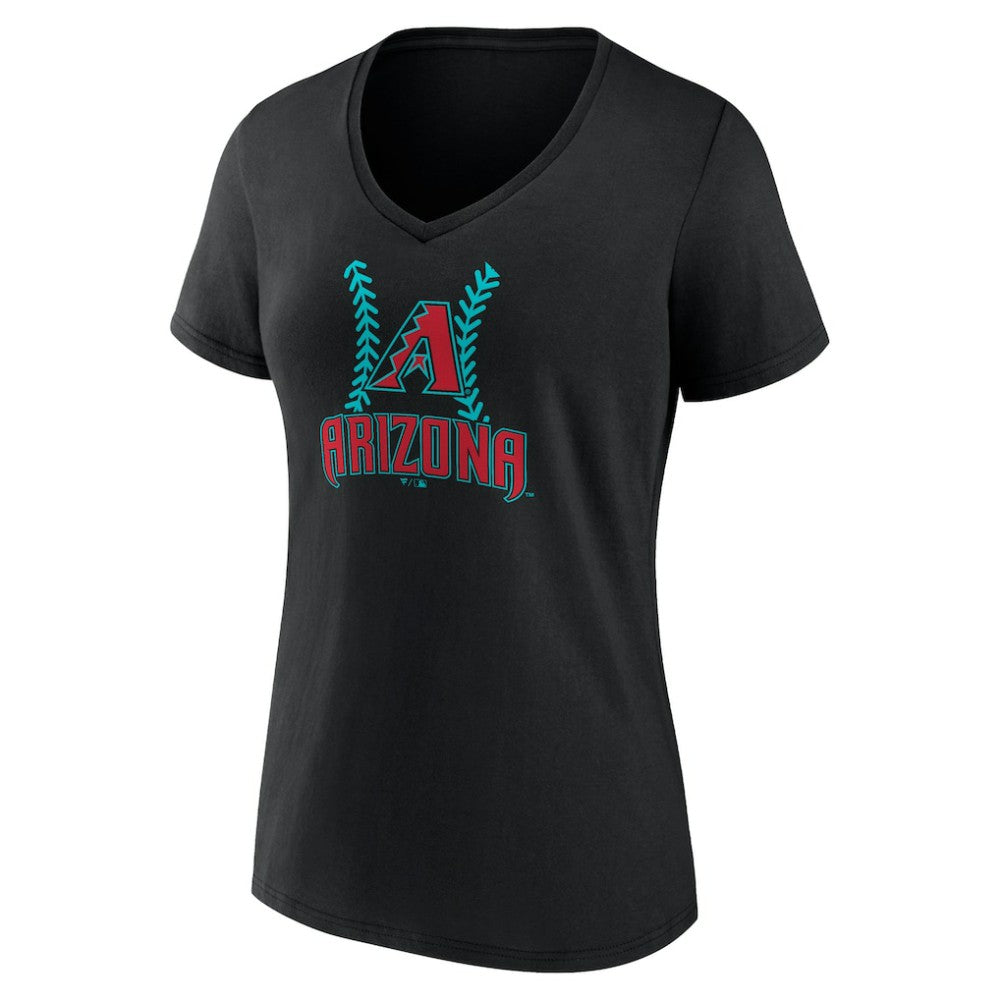 Corbin Carroll Arizona Diamondbacks Women's Name & Number Fastball V-Neck T-Shirt - MLB