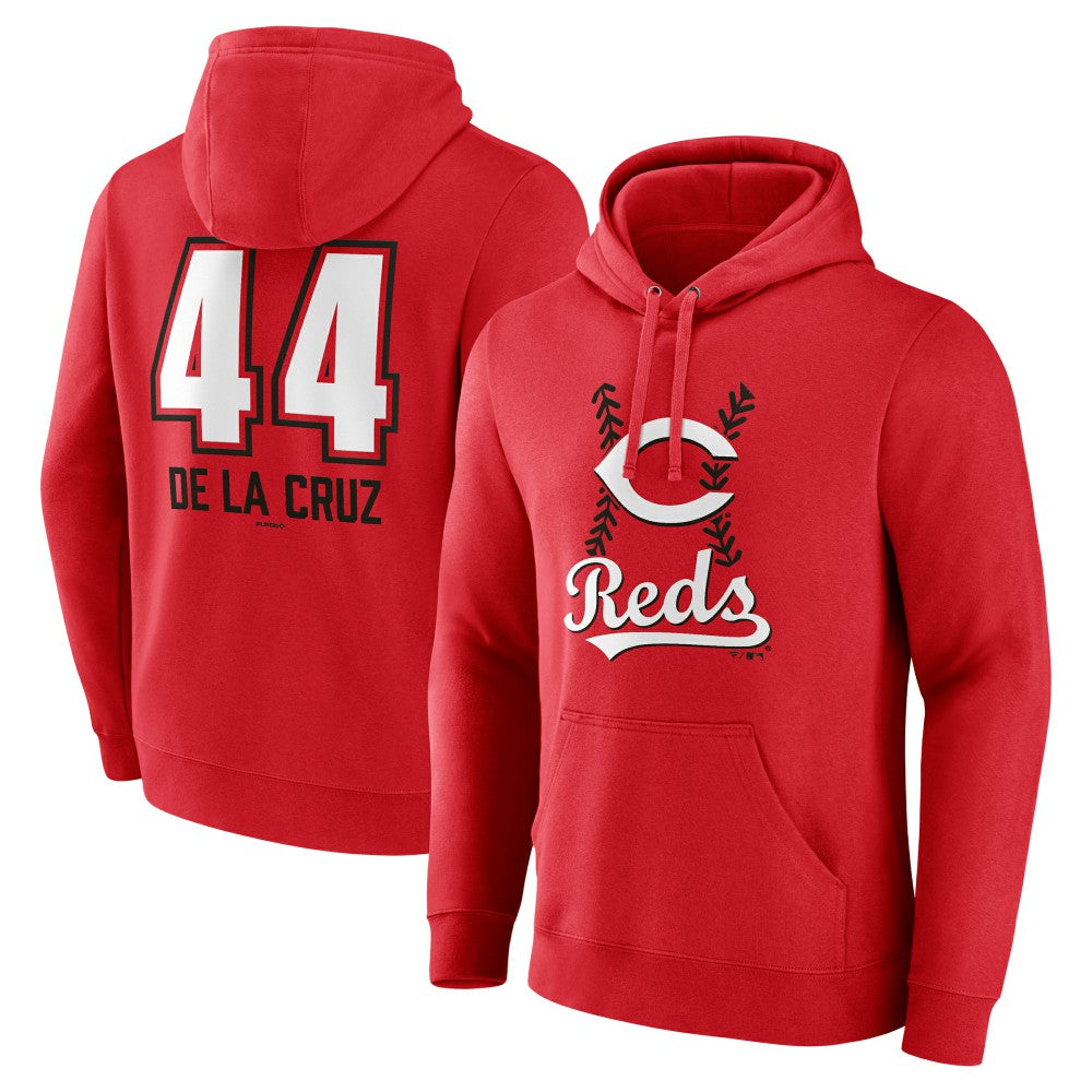 Elly De La Cruz Cincinnati Reds Name & Number Fastball Pullover Hoodie - MLB