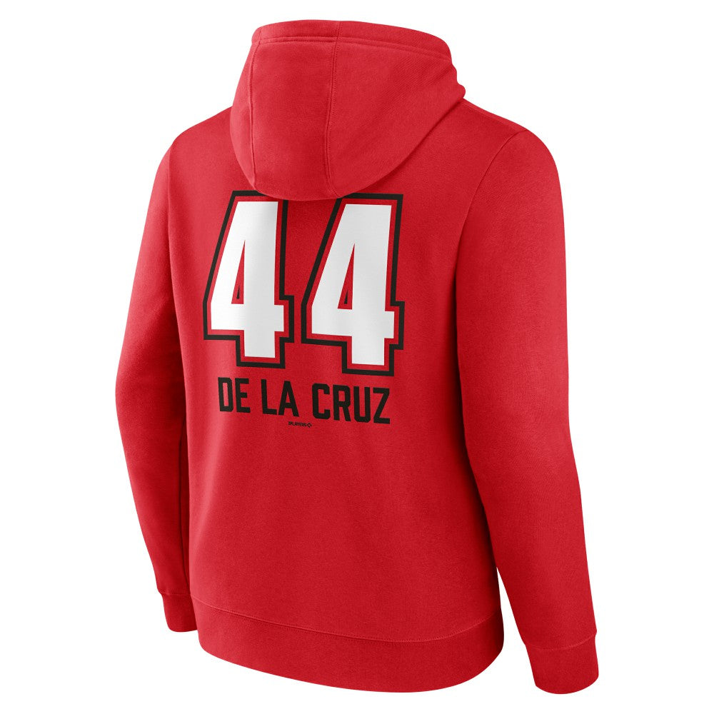 Elly De La Cruz Cincinnati Reds Name & Number Fastball Pullover Hoodie - MLB