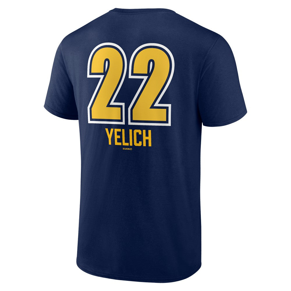 Christian Yelich Milwaukee Brewers Name & Number Fastball T-Shirt - MLB