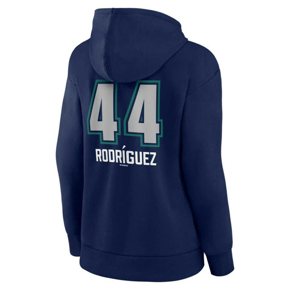 Julio Rodríguez Seattle Mariners Women's Name & Number Fastball Pullover Hoodie - MLB