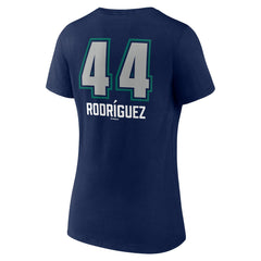 Julio Rodríguez Seattle Mariners Women's Name & Number Fastball V-Neck T-Shirt - MLB