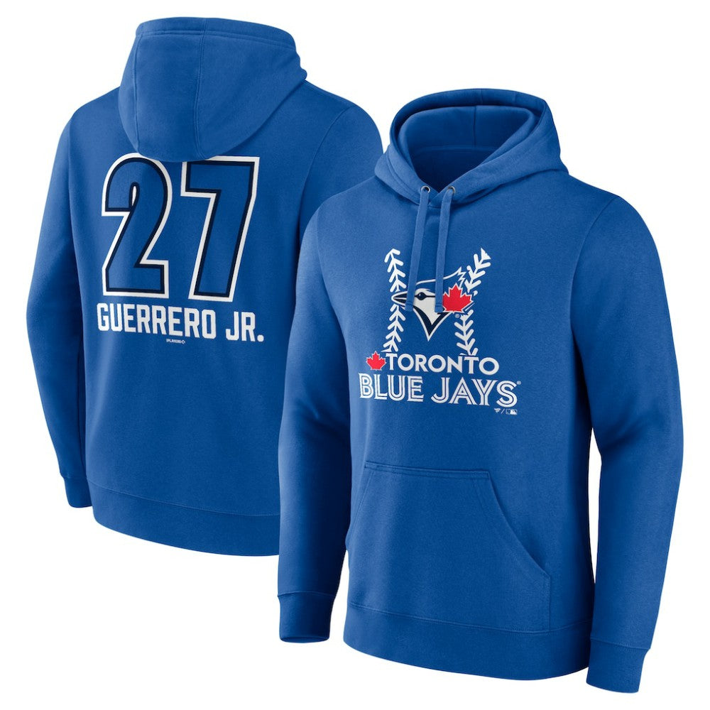 Vladimir Guerrero Jr. Toronto Blue Jays Name & Number Fastball Pullover Hoodie - MLB