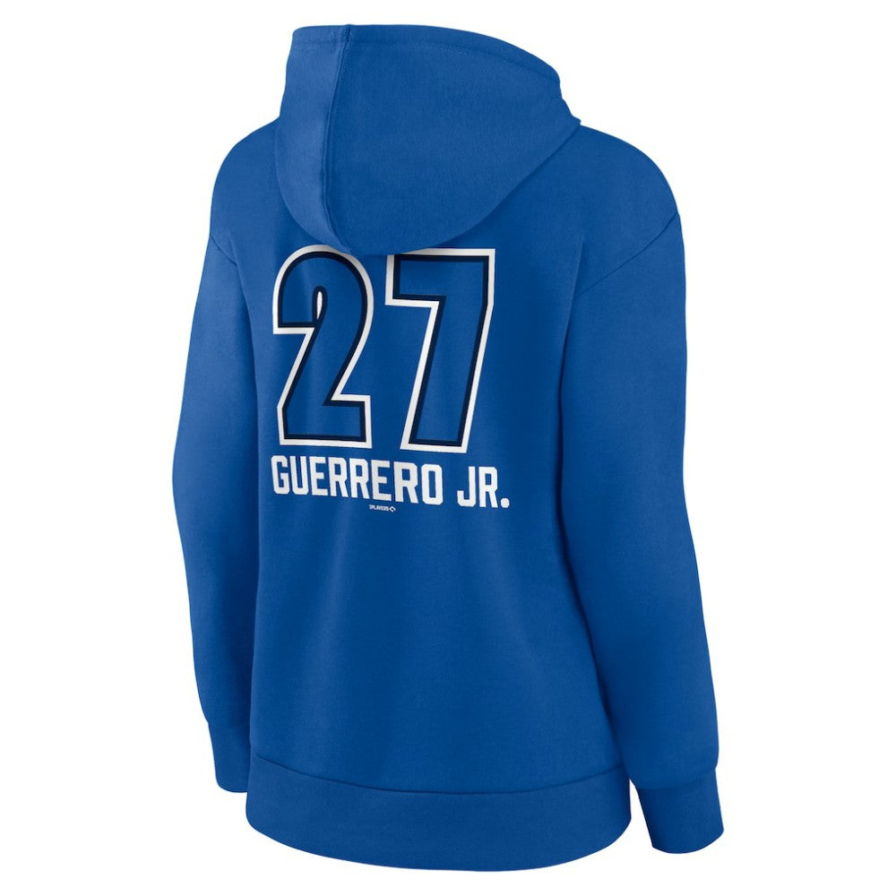 Vladimir Guerrero Jr. Toronto Blue Jays Women's Name & Number Fastball Pullover Hoodie - MLB
