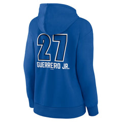 Vladimir Guerrero Jr. Toronto Blue Jays Women's Name & Number Fastball Pullover Hoodie - MLB