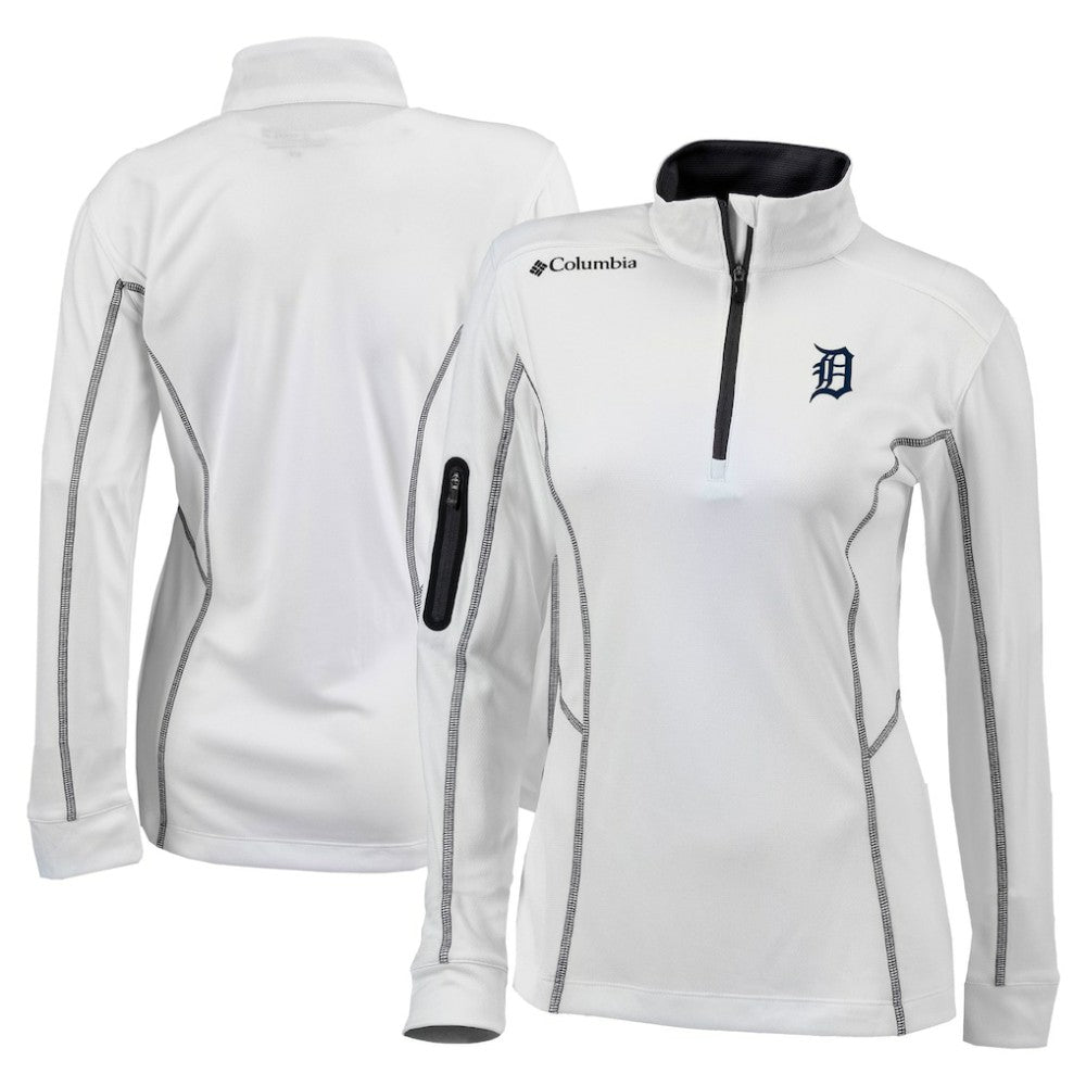 Detroit Tigers Columbia Women's Omni-Wick Shotgun Quarter-Zip Pullover Top - MLB