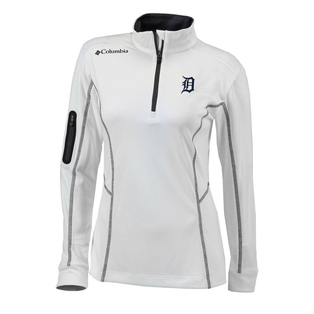 Detroit Tigers Columbia Women's Omni-Wick Shotgun Quarter-Zip Pullover Top - MLB