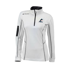 Miami Marlins Columbia Women's Omni-Wick Shotgun Quarter-Zip Pullover Top - MLB
