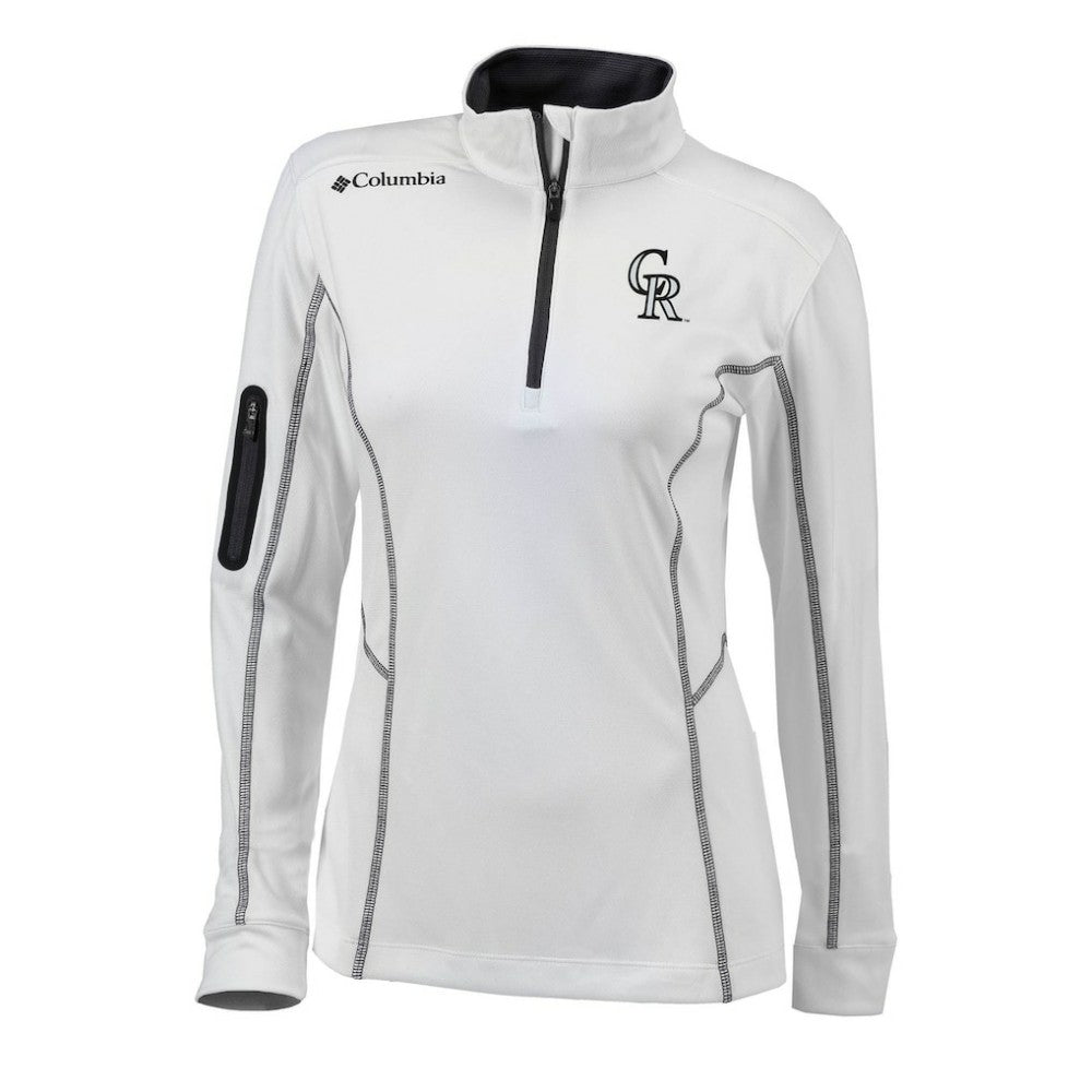 Colorado Rockies Columbia Women's Omni-Wick Shotgun Quarter-Zip Pullover Top - MLB