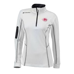 Cincinnati Reds Columbia Women's Omni-Wick Shotgun Quarter-Zip Pullover Top - MLB
