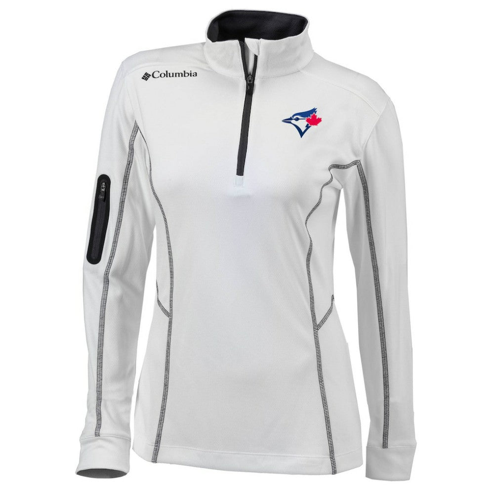 Toronto Blue Jays Columbia Women's Omni-Wick Shotgun Quarter-Zip Pullover Top - MLB