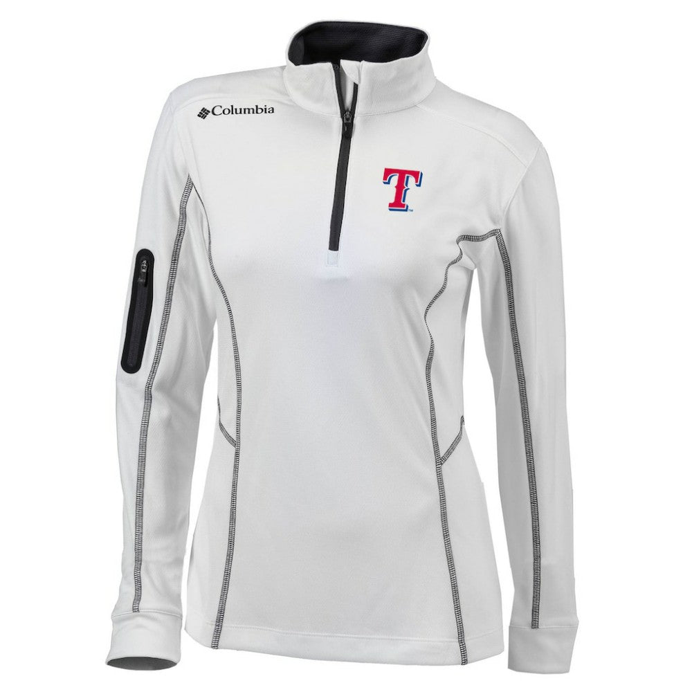 Texas Rangers Columbia Women's Omni-Wick Shotgun Quarter-Zip Pullover Top - MLB