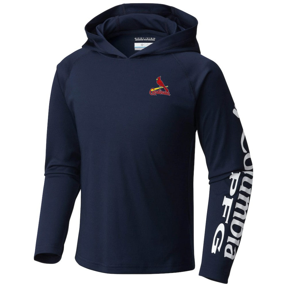 St. Louis Cardinals Columbia Youth Terminal Tackle Long Sleeve Hoodie T-Shirt - MLB