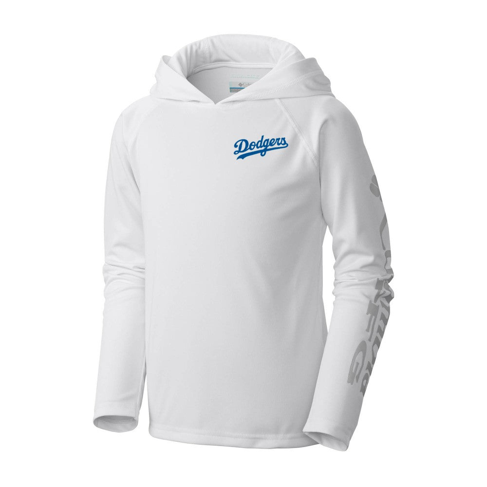 Los Angeles Dodgers Columbia Youth Terminal Tackle Long Sleeve Hoodie T-Shirt - MLB