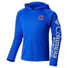 Chicago Cubs Columbia Youth Terminal Tackle Long Sleeve Hoodie T-Shirt - MLB