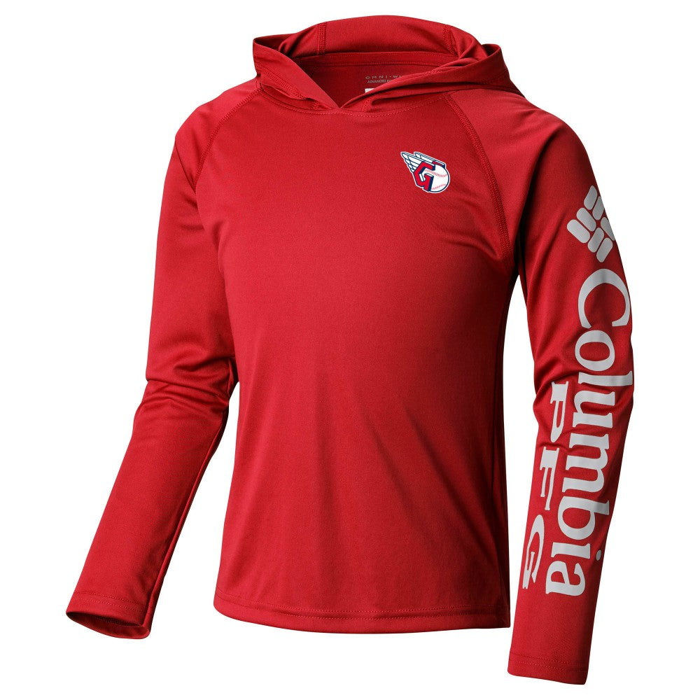 Cleveland Guardians Columbia Youth Terminal Tackle Long Sleeve Hoodie T-Shirt - MLB