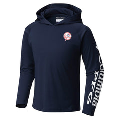 New York Yankees Columbia Youth Terminal Tackle Long Sleeve Hoodie T-Shirt - MLB