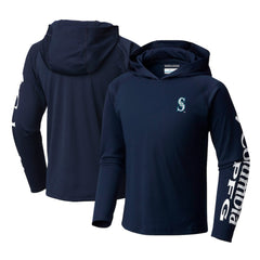 Seattle Mariners Columbia Youth Terminal Tackle Long Sleeve Hoodie T-Shirt - MLB