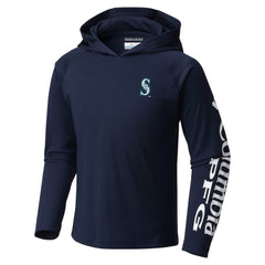 Seattle Mariners Columbia Youth Terminal Tackle Long Sleeve Hoodie T-Shirt - MLB