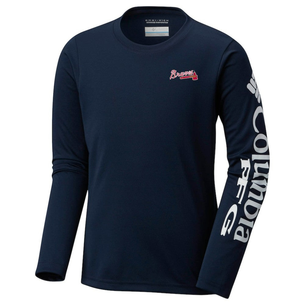 Atlanta Braves Columbia Youth Terminal Tackle Long Sleeve T-Shirt - MLB
