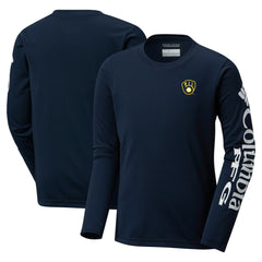 Milwaukee Brewers Columbia Youth Terminal Tackle Long Sleeve T-Shirt - MLB