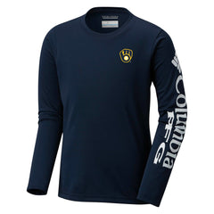 Milwaukee Brewers Columbia Youth Terminal Tackle Long Sleeve T-Shirt - MLB