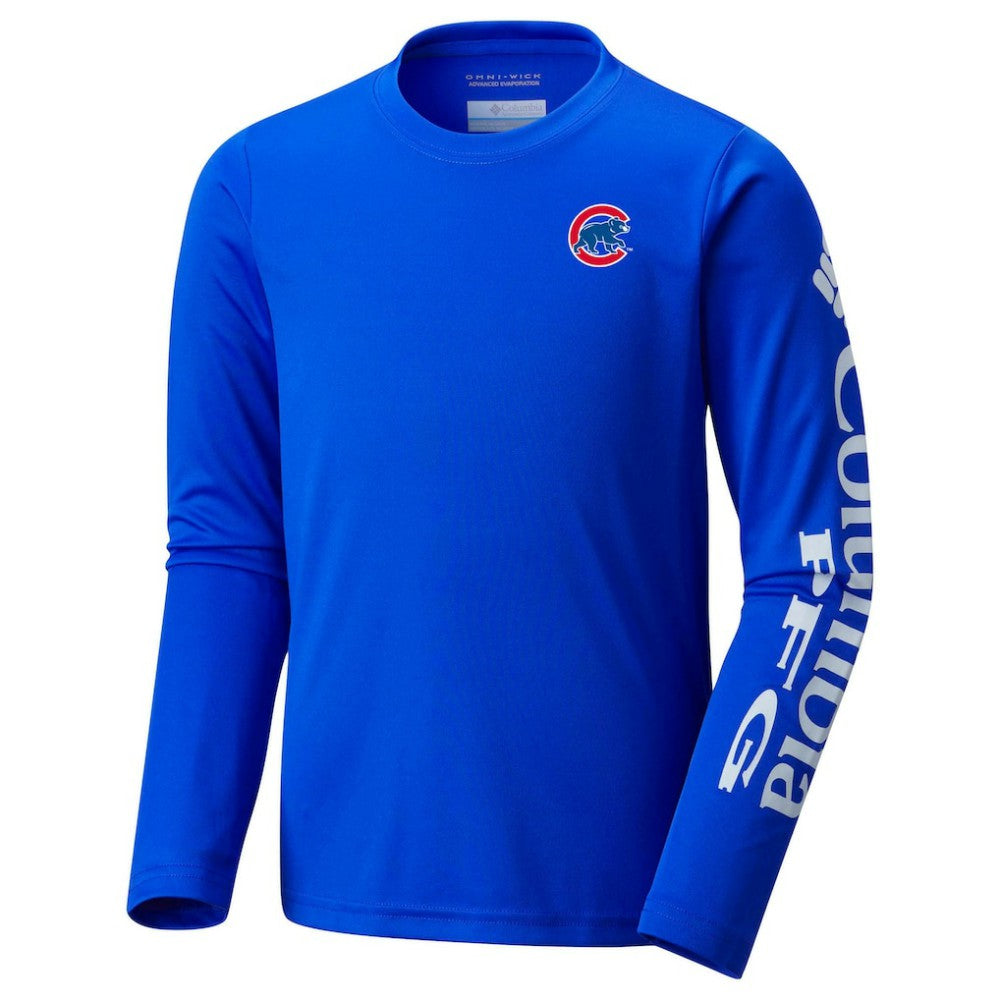 Chicago Cubs Columbia Youth Terminal Tackle Long Sleeve T-Shirt - MLB