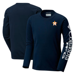 Houston Astros Columbia Youth Terminal Tackle Long Sleeve T-Shirt - MLB