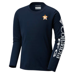 Houston Astros Columbia Youth Terminal Tackle Long Sleeve T-Shirt - MLB