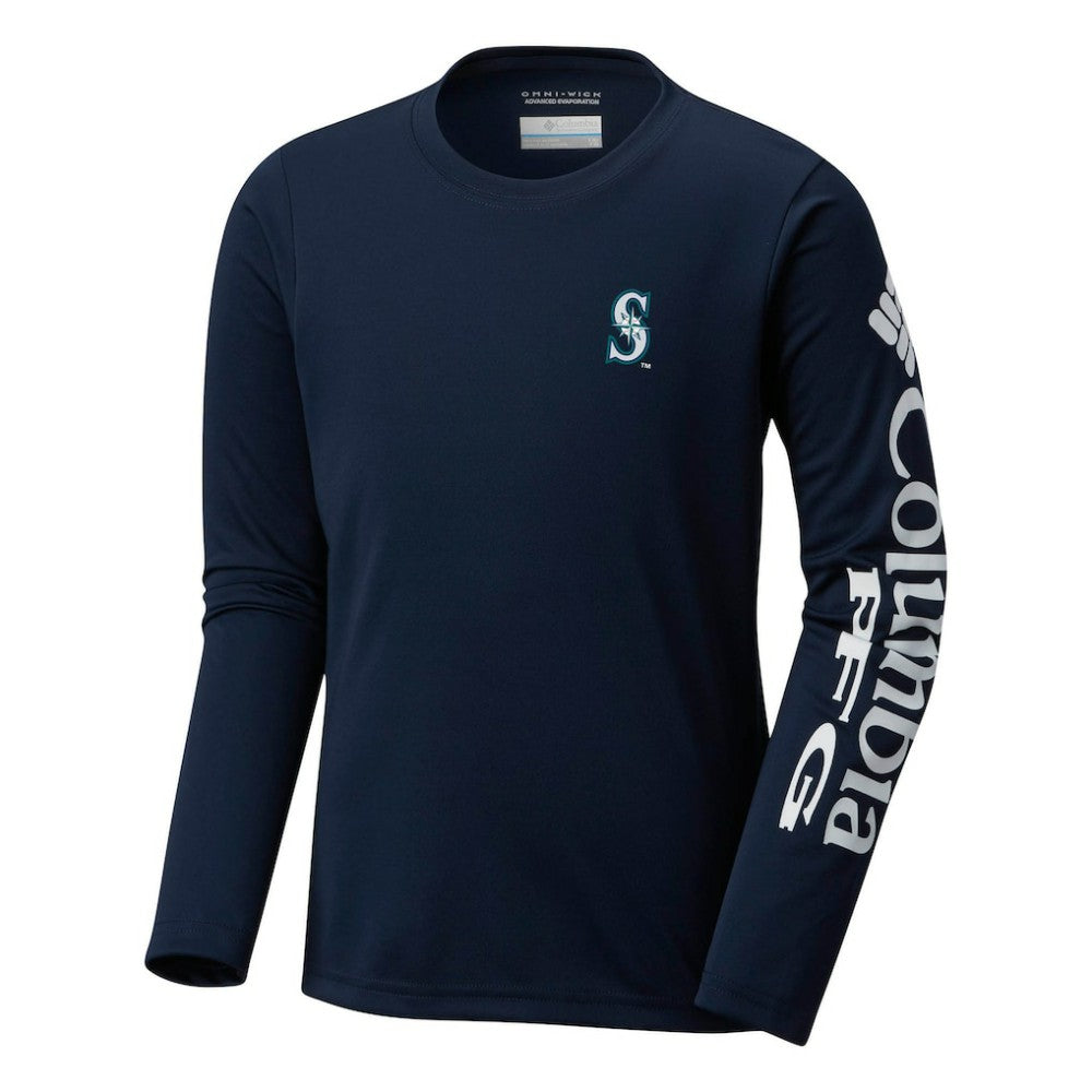 Seattle Mariners Columbia Youth Terminal Tackle Long Sleeve T-Shirt - MLB
