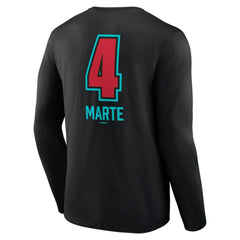 Ketel Marte Arizona Diamondbacks Name & Number Fastball Long Sleeve T-Shirt - MLB