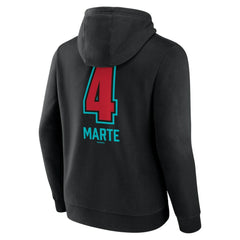 Ketel Marte Arizona Diamondbacks Name & Number Fastball Pullover Hoodie - MLB
