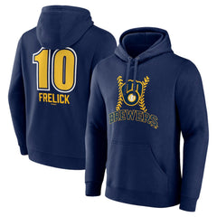 Sal Frelick Milwaukee Brewers Name & Number Fastball Pullover Hoodie - MLB