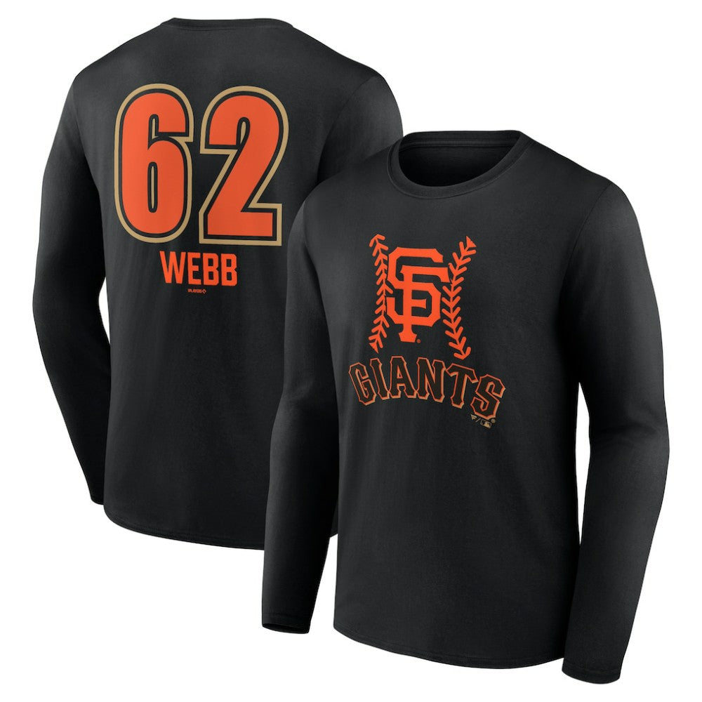 Logan Webb San Francisco Giants Name & Number Fastball Long Sleeve T-Shirt - MLB