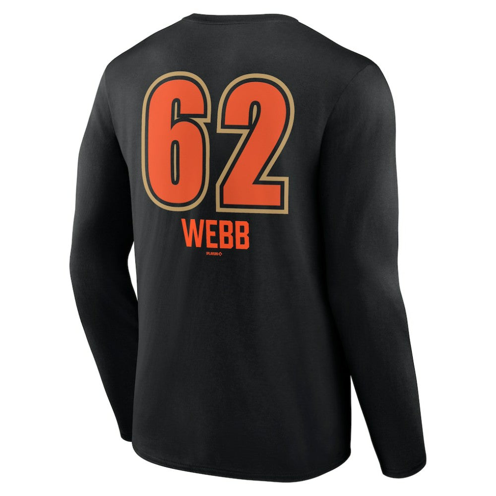 Logan Webb San Francisco Giants Name & Number Fastball Long Sleeve T-Shirt - MLB