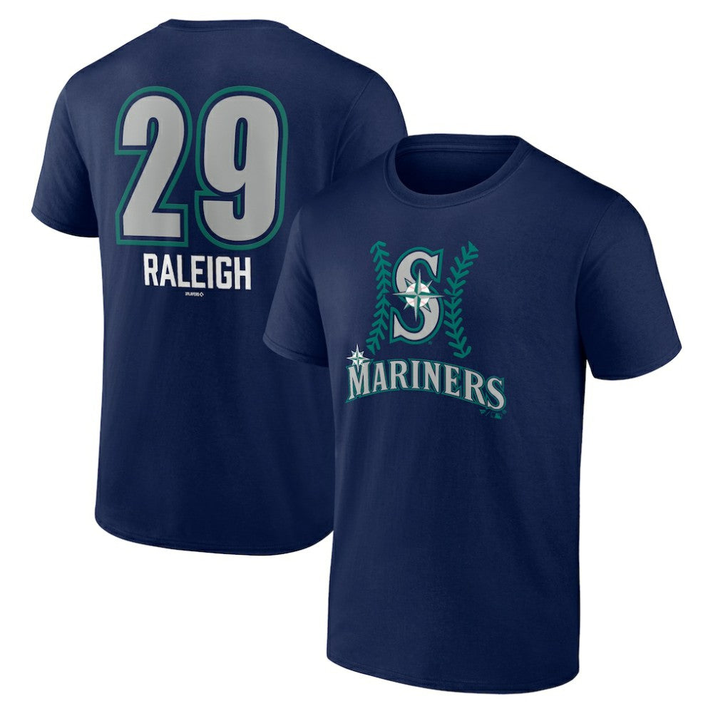 Cal Raleigh Seattle Mariners Name & Number Fastball T-Shirt - MLB