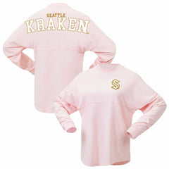 Seattle Kraken Fanatics Women's Spirit Jersey Long Sleeve T-Shirt - Pink - NHL